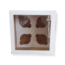 KOOGIKARP muffinitele valge aknaga 21x21x13cm