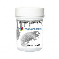 Foodcolour gel 35g silver