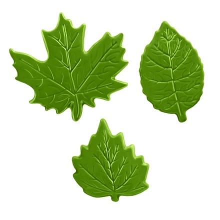 Chocolate decoration "Green Leaf mix " 240pcs