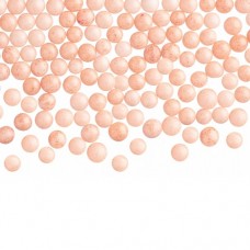 Shiny soft  sugar pearls PEACH diameter of 4 mm 1,2kg