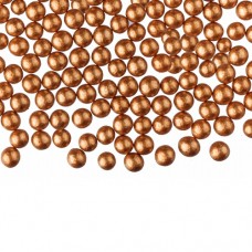Shiny soft golden sugar pearls with a diameter of 4 mm 1,2kg