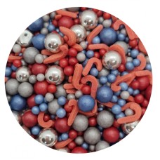 SUHKRUPUISTE/KONFETTI jõulumix 60g (sinine/punane/hõbe/hall)  -30%
