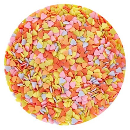 SUHKRUPUISTE/KONFETTI südamekesed värvilised mix 1kg