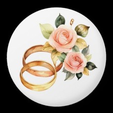 SUHKRUKAUNISTUS/BEZEE 2,5cm abielusõrmused 12tk