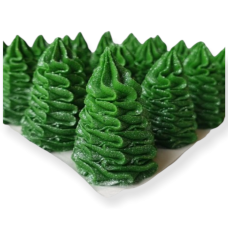 Sugar decoration "Spruce" 20pcs (dark green)