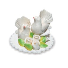 Suhkrukaunistus TUVI alusel valgete roosidega 1tk