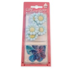 SUHKRUKAUNISTUS MIX 9tk (lilled+liblikad) blisterpakendis