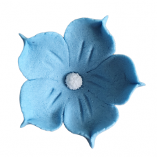 Sugar decoration "Jasmine" 20pcs, blue