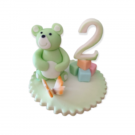 Cake decoration with numbers 2