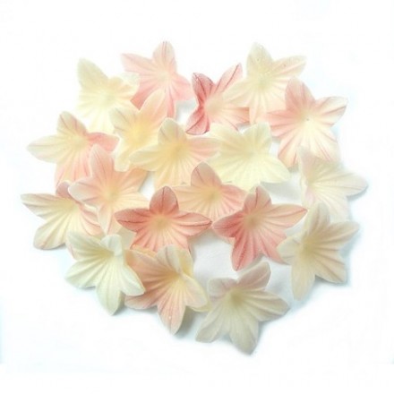 Wafer decorations Flower Mini, Pink ombre 400pcs  385840